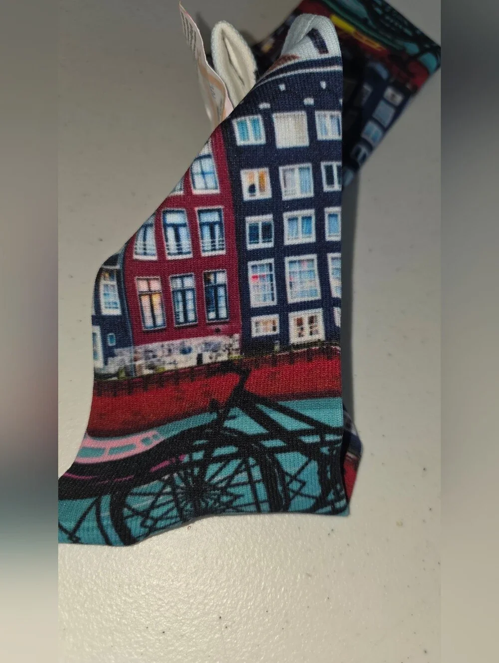 BICYCLE RIDING; In Amsterdam Holland Print SocksSocksWeLove Boutique M 38-44